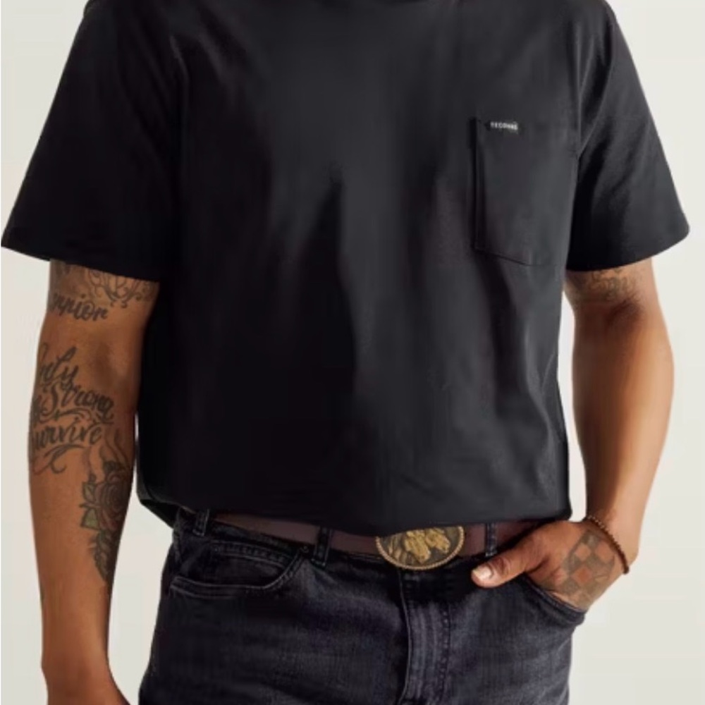 Tecovas Black Short-Sleeve Pocket Tee